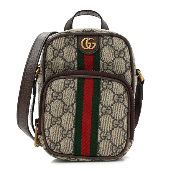 Gucci Gg Supreme Web Mini Ophidia #183731G92B - Picture 1 of 11